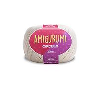 Amigurumi Yarn by Circulo - 100% Mercerized Brazilian Virgin Cotton (Pack of 1 Ball) - 4.4 oz, 278 yds - Sport (Off-White - 8176)