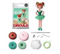 CÍRCULO Amigurumi Crochet Kit - Ballerina - All Included, Easy Instructions - Crochet Kit for Intermediate - Crochet Set - Doll Crochet Kit, Premium Amigurumi Yarn for Crocheting - Mary Claire
