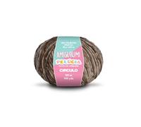 Circulo - Amigurumi Pelucia Yarn, Special Velvet Chenille Yarn for Amigurumi and Blanket, 144 yds, Worsted (7541 - Ganache)
