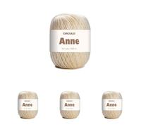 Circulo Anne Yarn 100% Mercerized Cotton 147g - 1074 (Pack of 4)