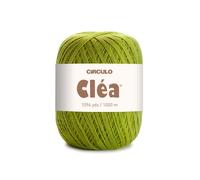 Circulo Clea Yarn - Crochet Thread Fine Size 10-100% Mercerized Brazilian Cotton (Pack of 1 Ball) - 5.3 oz, 1094 yds (5800 - Pistachio)
