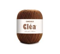 Circulo Clea Yarn - Crochet Thread Fine Size 10-100% Mercerized Brazilian Cotton (Pack of 1 Ball) - 5.3 oz, 1094 yds (7382 - Chocolate)