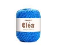 Circulo Clea Yarn - Crochet Thread Fine Size 10-8/2 Perfect for Weaving - 100% Mercerized Brazilian Cotton (Pack of 1 Ball) - 5.3 oz, 1094 yds - Color: 2500 - Acqua