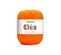 Circulo Clea Yarn - Crochet Thread Fine Size 10-8/2 Perfect for Weaving - 100% Mercerized Brazilian Cotton (Pack of 1 Ball) - 5.3 oz, 1094 yds - Color: 4456 - Orange