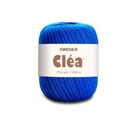 Circulo Clea Yarn - Crochet Thread Fine Size 10-8/2 Perfect for Weaving - 100% Mercerized Brazilian Cotton (Pack of 1 Ball) - 5.3 oz, 1094 yds - Color: 2314 - Royal