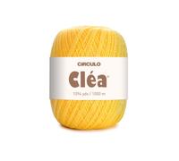 Circulo Clea Yarn - Crochet Thread Fine Size 10-8/2 Perfect for Weaving - 100% Mercerized Brazilian Cotton (Pack of 1 Ball) - 5.3 oz, 1094 yds - Color: 1317 - Solar