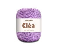 Circulo Clea Yarn - Crochet Thread Fine Size 10-8/2 Perfect for Weaving - 100% Mercerized Brazilian Cotton (Pack of 1 Ball) - 5.3 oz, 1094 yds - Color: 6029 - Orquid