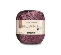 CIRCULO Encanto Slim Yarn 100% Viscose - Luxury & Shine - Sport Weight Yarn - 262 yds, 3.52 oz - Color 3201 - Cameo