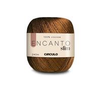 Circulo Encanto Slim Yarn by - 100% Viscose (Pack of 1 Ball) - 3.52 oz, 262 yds - Sport (7154)