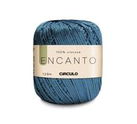 CIRCULO Encanto Yarn 100% Viscose - Luxury & Shine - Light Worsted Weight Yarn - 140 yds, 3.52 oz - Color 2307 - Tide