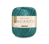 CIRCULO Encanto Yarn 100% Viscose - Luxury & Shine - Light Worsted Weight Yarn - 140 yds, 3.52 oz - Color 5556 - Tiffany
