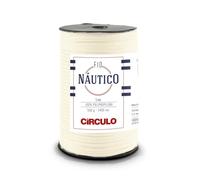 Circulo Nautico Thread Premium Waterproof Cord 5mm 100% Polypropylene 250yds 500g Thick Specially Designed for Fashion Accessories, Bag and Decoration in Crochet and Macrame (1074 - Cream)