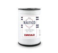 Circulo - Nautico Yarn, Premium Waterproof Cord 5mm 100% Polypropylene, 227 yds, 17.6 oz, Chunky, Special for Fashion Accessories, Bag and Decor in Crochet and Macramé (8001 - White)