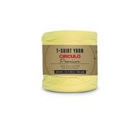 CÍRCULO Premium T-Shirt Yarn. Soft, Lightweight, Seamless, Knot-Free. Easy-to-Use. 153.1 yds, Citrine