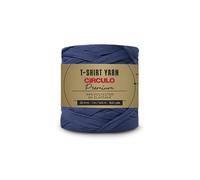 CIRCULO Premium T-Shirt Yarn - Soft, Lightweight, Seamless, Knot-Free. Easy-to-Use. - Fettuccini Zpagetti, T Shirt Yarn for Crocheting & Knitting - 153.1 yds, (2802 - Deep Sea)