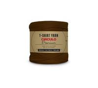 CIRCULO Premium T-Shirt Yarn - Soft, Lightweight, Seamless, Knot-Free. Easy-to-Use. Fettuccini Zpagetti, T Shirt Yarn for Crocheting & Knitting - 153.1 yds, (7288 - Cocoa)