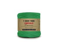 CIRCULO Premium T-Shirt Yarn - Soft, Lightweight, Seamless, Knot-Free. Easy-to-Use. Fettuccini Zpagetti, T Shirt Yarn for Crocheting & Knitting - 153.1 yds, Brazilian Green