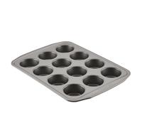 Circulon 47482 12-Cup Muffin Pan Steel, Gray