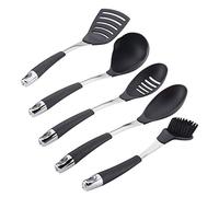Circulon 47522 Harmony Utensil Kitchen Cooking Tools Set, Nylon w/Stainless Steel, Black