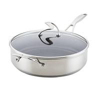 Circulon 70239 Stainless Steel Sauté Pan with Lid and SteelShield Hybrid Stainless and Nonstick Technology