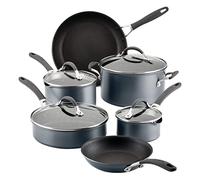 Circulon A1 Series with ScratchDefense Technology Nonstick Induction Cookware/Pots and Pans Set, 10 Piece - Graphite