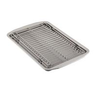 Circulon Bakeware Baking Sheet/Cookie Pan and Cooling Rack Set, 3 Piece, Gray