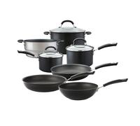 Total Non-Stick Induction Frying Pan, Wok, Saucepan & Steamer Complete Pan Set - 7 Pieces