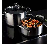 Circulon C-Series 26Cm Stainless Steel Stockpot 7.6L With Steelshield™ Non-Stick, Induction Compatible & Oven Safe