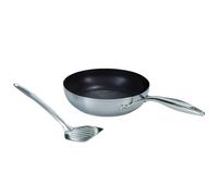 Circulon Frying Pan In Stainless Steel With Slotted Turner - Non Stick - 24 Cm In Silver Silver One Size