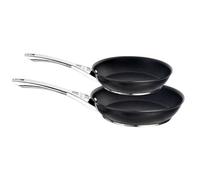 Circulon Infinite Black Round Hard Anodised Aluminium Non-Stick Frying Pan Set 24 & 30Cm Twin Pack