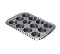 Circulon Momentum Bakeware Muffin Tin, 12 Cup, Grey