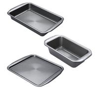 Circulon Momentum Carbon Steel Non Stick 3 Piece Bakeware Set - Grey