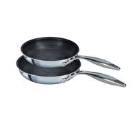 Circulon Round Stainless Steel Non-Stick Twin Frying Pan Set 22Cm, 25 Cm