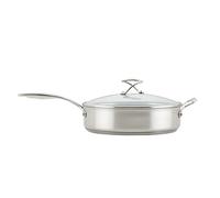 Circulon Steel Shield Stainless Steel 30cm Saute Pan with Glass Lid, Silver