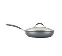 Circulon Scratch Defense Non Stick Frying Pan with Lid 30cm - Induction Frying Pan with Extreme Non Stick, Dishwasher & Oven Safe Cookware, Graphite Pewter Finish