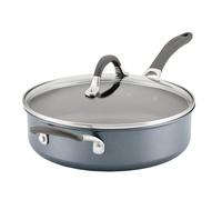 Circulon Scratch Defense Saute Pan with Lid 28cm - 4.7L Non Stick Induction Saute Pans with Extreme Non Stick, Dishwasher & Oven Safe Cookware, Graphite Pewter Finish