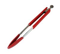 Circulon Stainless Steel Kitchen Tongs with Nylon Heads - Red