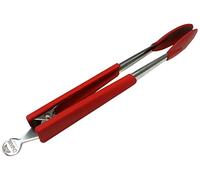 Circulon Stainless Steel Kitchen Tongs with Nylon Heads - Red