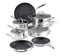 ScratchDefense Multi-Layer Stainless Steel Extreme Non-Stick Complete Pan Set - 7 Pieces