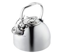 Circulon Stainless Steel Whistling Tea Kettle/Teapot with Flip-Up Spout, 2.3 Quart - Silver