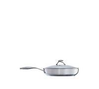 Circulon Steel Shield Stainless Steel 30cm Saute Pan with Glass Lid, Silver