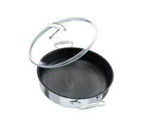 Circulon SteelShield C Series Stainless Steel Saute Pan with Lid 30cm/4.7L - Induction Suitable Stainless Steel Saute Pan with Hybrid Non Stick, Metal Utensil Safe & Dishwasher Safe Cookware