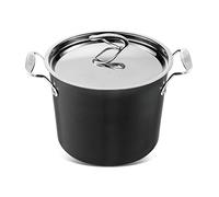 Circulon Style Hard Anodised Stockpot, 24cm/7.6L, Black