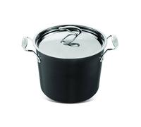 Circulon Style Hard Anodised Stockpot, 24cm/7.6L, Black