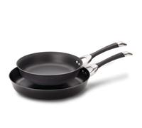 Circulon Symmetry Hard Anodized Nonstick Frying Pan Set/Skillet Set - 10 Inch and 12 Inch, Black