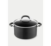 Circulon Total 24cm Induction Stock Pot with Lid Black