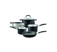 Circulon Total Non Stick Cookware Set With Steamer And Frying Pans - Pack Of 5 In Black Black One Size