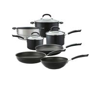 Total Non-Stick Induction Frying Pan, Wok, Saucepan & Steamer Complete Pan Set - 7 Pieces