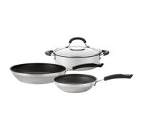 Circulon Total Skillet and Casserole Dish Set in Stainless Steel - Pack of 3