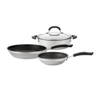 Circulon Total Skillet and Casserole Dish Set in Stainless Steel - Pack of 3